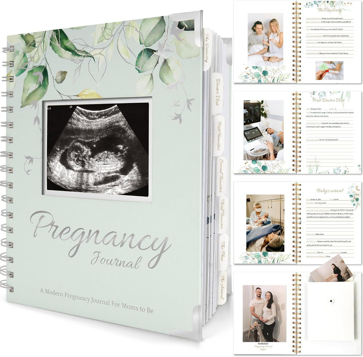 Pregnancy Journal for First Time Moms Gifts - 90 Pages Hardcover (Alpine)