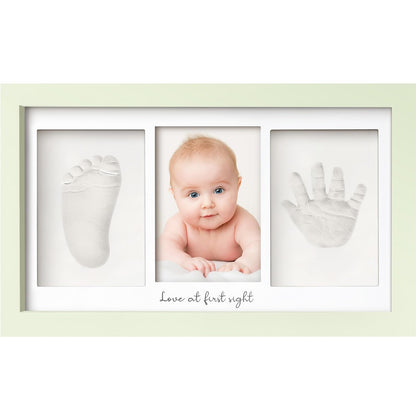 KeaBabies Baby Hand and Footprint Kit, Clay Keepsake Frame (Alpine White)