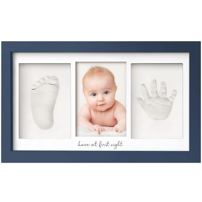 KeaBabies Baby Hand and Footprint Kit, Clay Keepsake Frame (Alpine White)