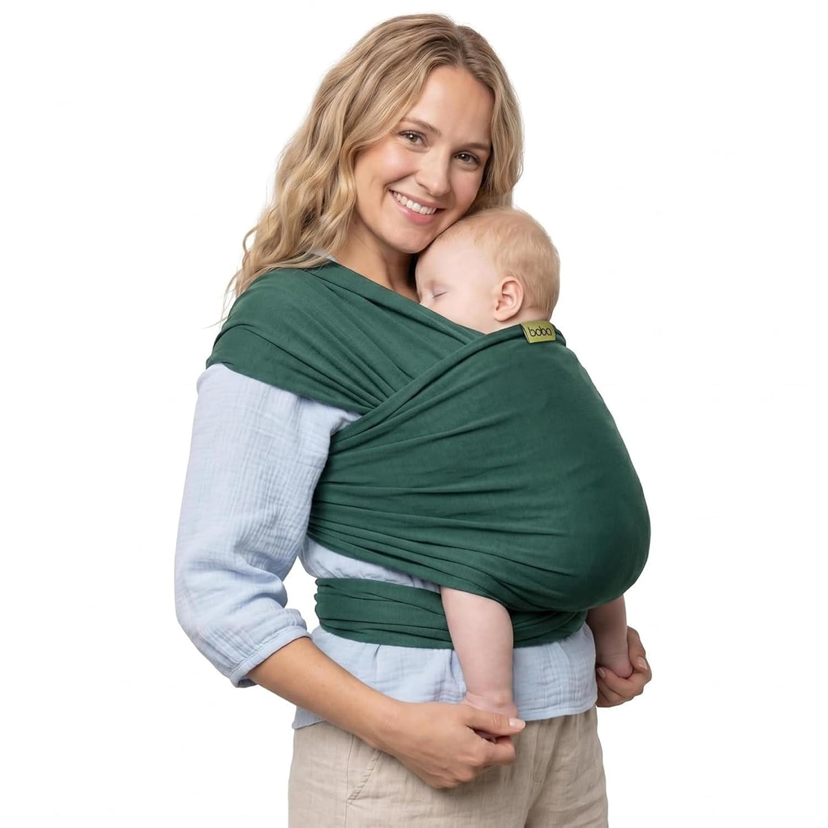 Boba Baby Wrap Carrier - Stretch Cotton Newborn Sling, Grey
