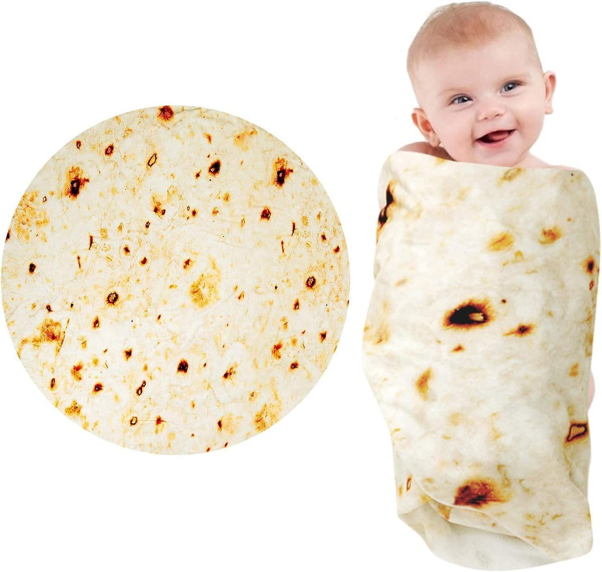 Taco Blanket Baby Tortilla Blanket Burrito Swaddle 0-9 Months