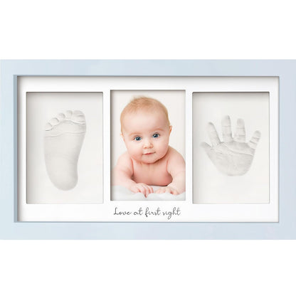 KeaBabies Baby Hand and Footprint Kit, Clay Keepsake Frame (Alpine White)