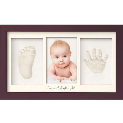 KeaBabies Baby Hand and Footprint Kit, Clay Keepsake Frame (Alpine White)