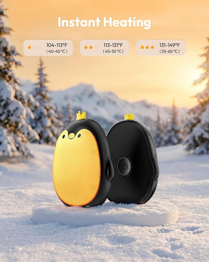 Gaiatop Magnetic Hand Warmers Rechargeable 2 Pack, Pocket Penguin