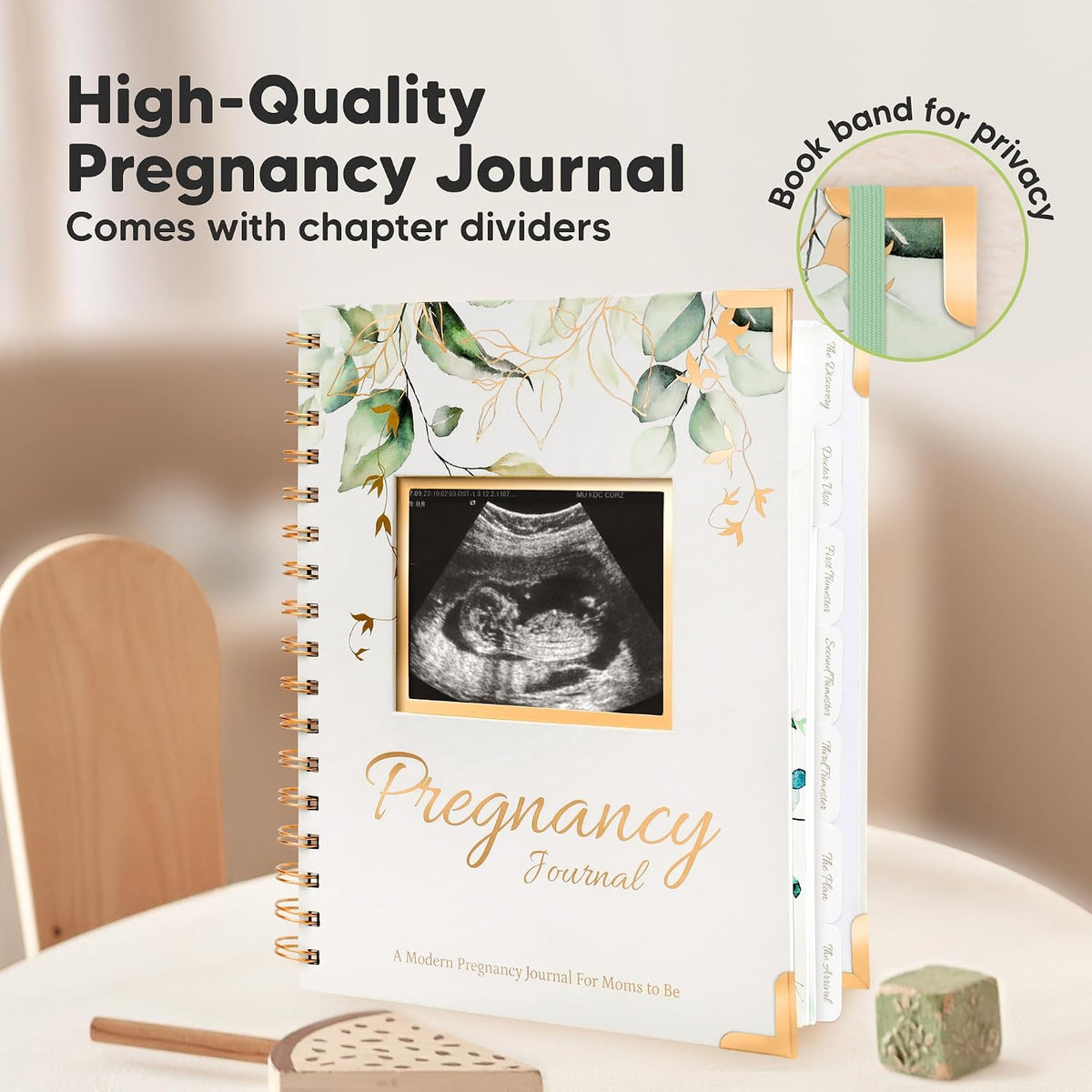 Pregnancy Journal for First Time Moms Gifts - 90 Pages Hardcover (Alpine)
