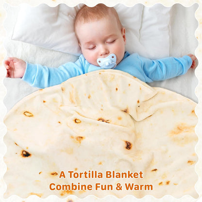 Taco Blanket Baby Tortilla Blanket Burrito Swaddle 0-9 Months