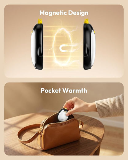 Gaiatop Magnetic Hand Warmers Rechargeable 2 Pack, Pocket Penguin