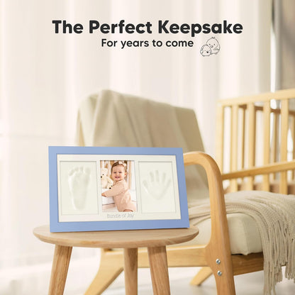 KeaBabies Baby Hand and Footprint Kit, Clay Keepsake Frame (Alpine White)