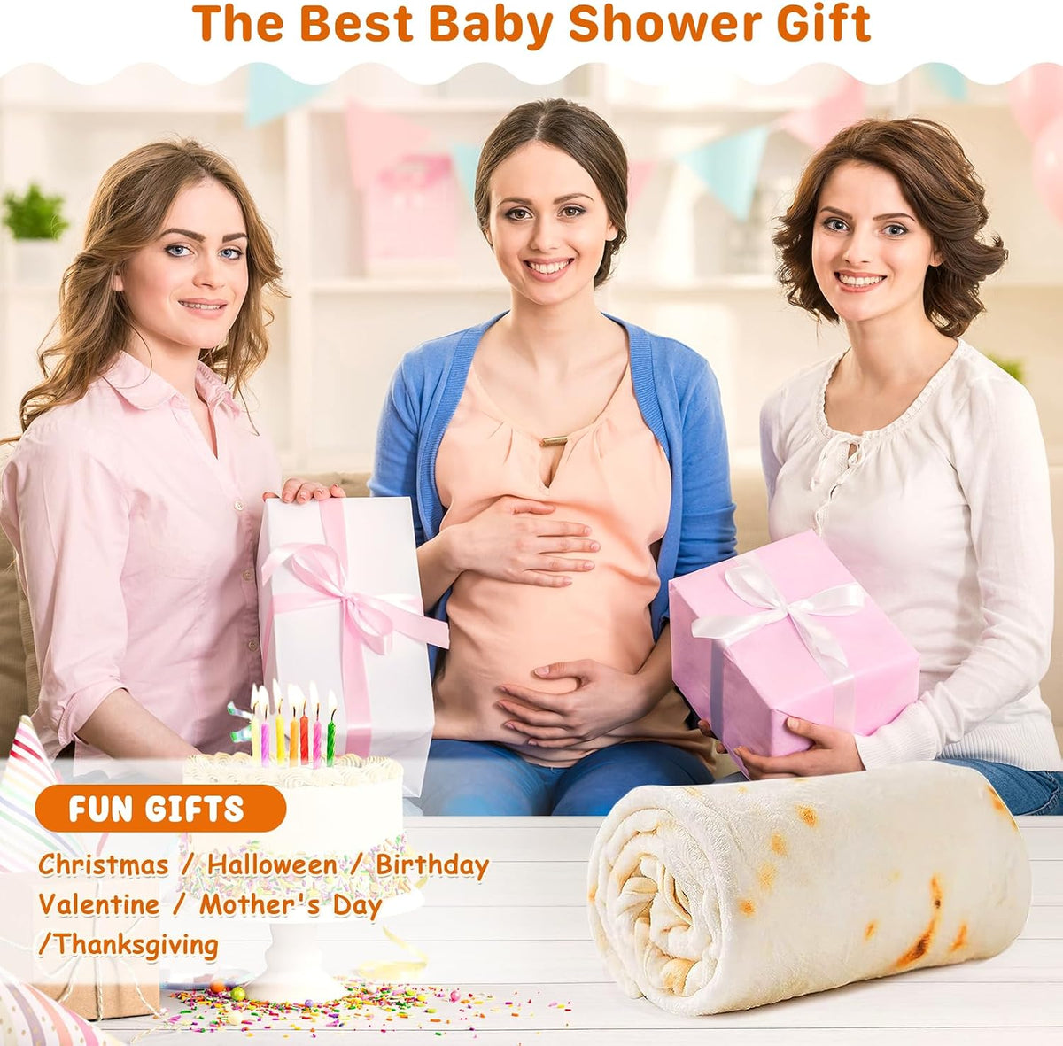 Taco Blanket Baby Tortilla Blanket Burrito Swaddle 0-9 Months