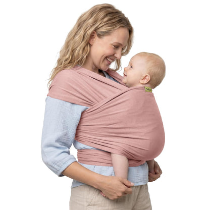 Boba Baby Wrap Carrier - Stretch Cotton Newborn Sling, Grey