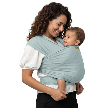 Boba Baby Wrap Carrier - Stretch Cotton Newborn Sling, Grey