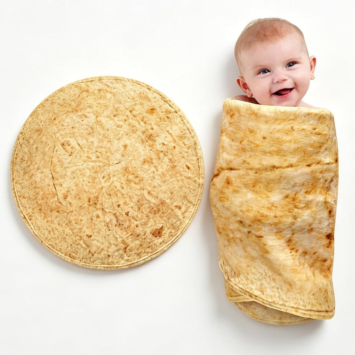 Taco Blanket Baby Tortilla Blanket Burrito Swaddle 0-9 Months