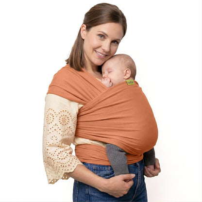 Boba Baby Wrap Carrier - Stretch Cotton Newborn Sling, Grey