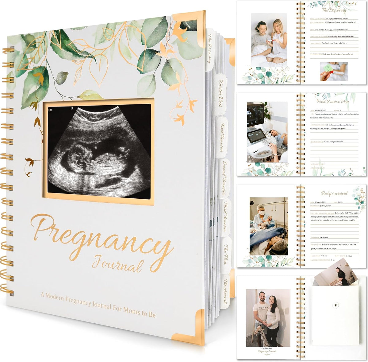 Pregnancy Journal for First Time Moms Gifts - 90 Pages Hardcover (Alpine)