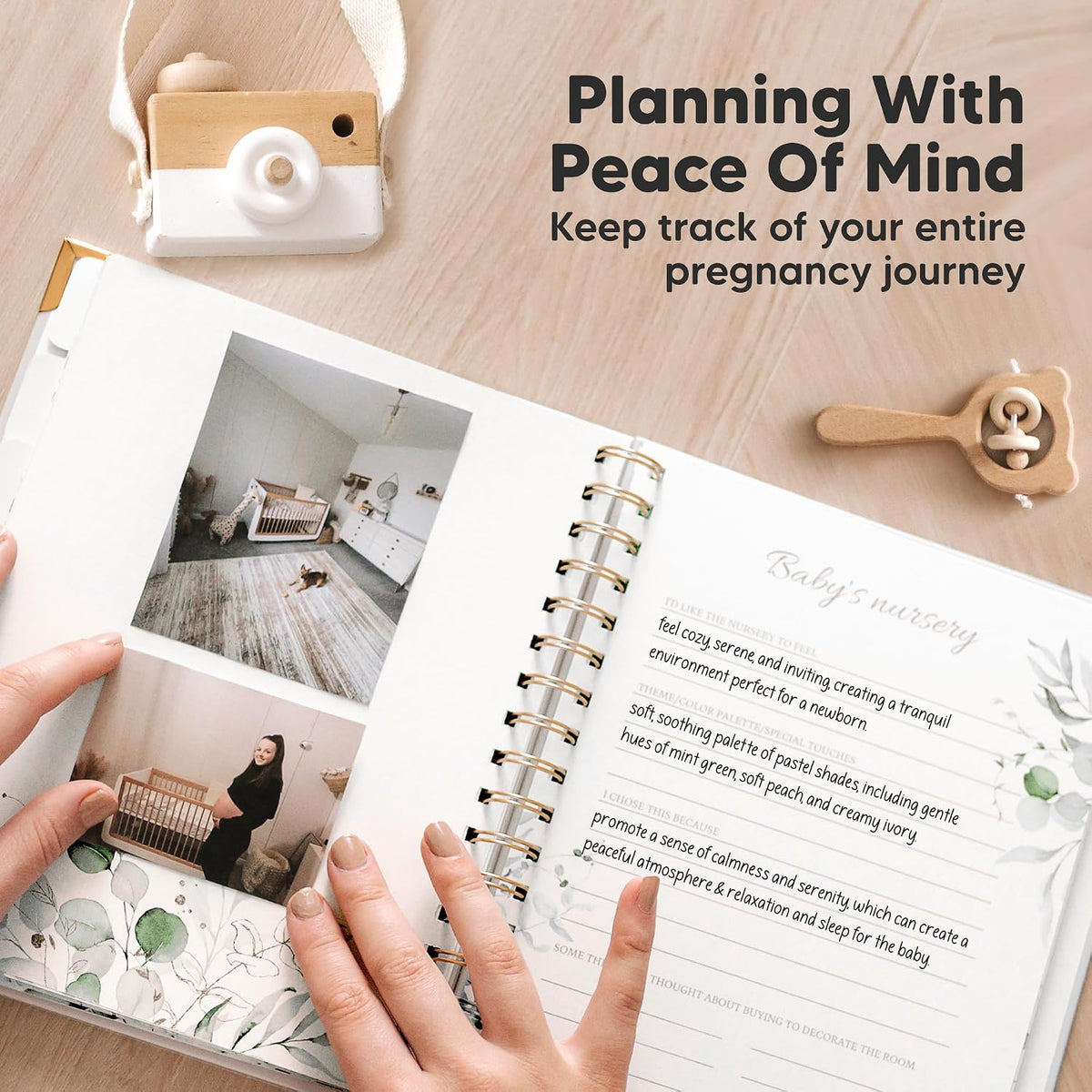 Pregnancy Journal for First Time Moms Gifts - 90 Pages Hardcover (Alpine)