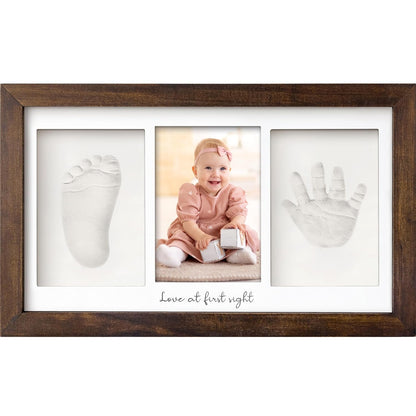 KeaBabies Baby Hand and Footprint Kit, Clay Keepsake Frame (Alpine White)
