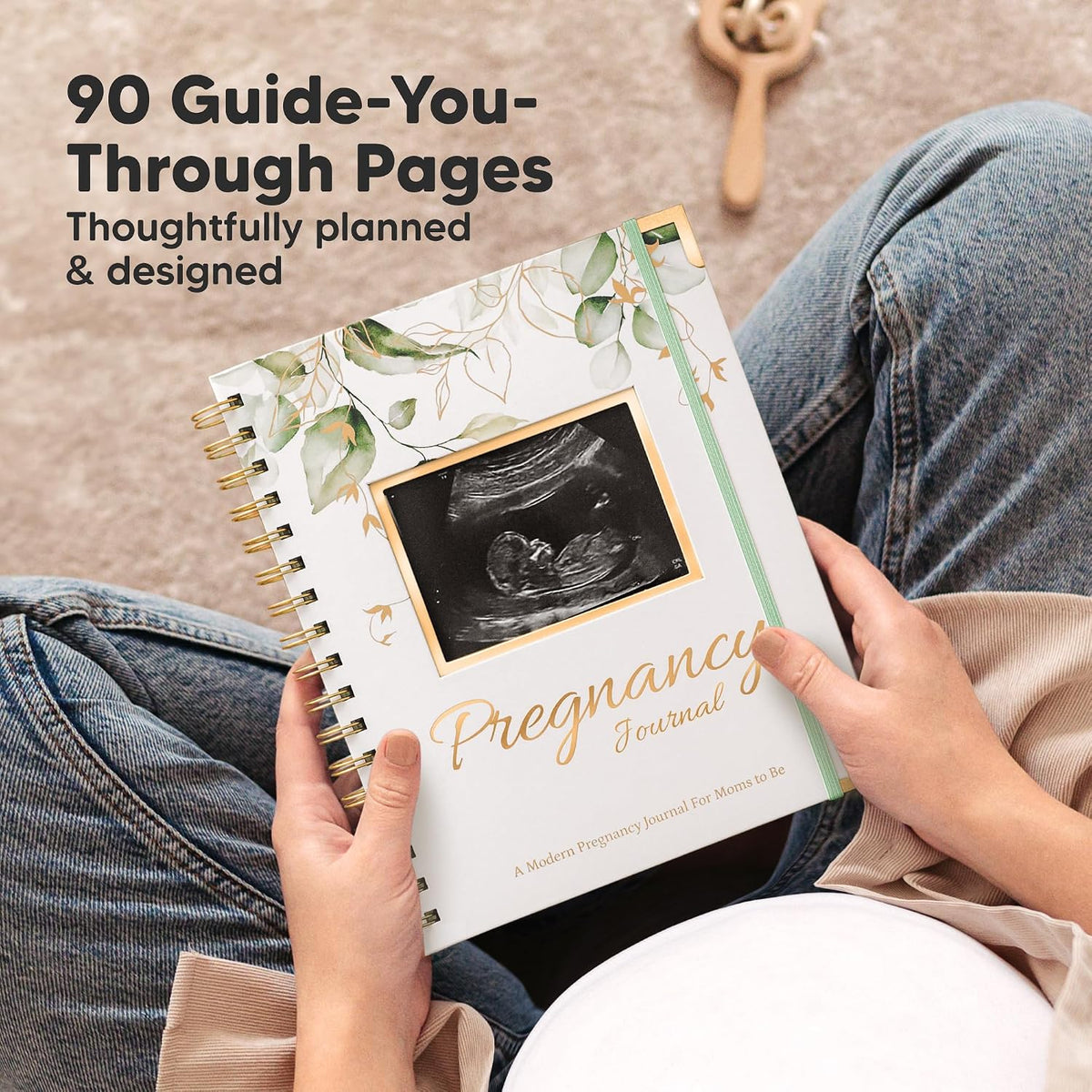 Pregnancy Journal for First Time Moms Gifts - 90 Pages Hardcover (Alpine)