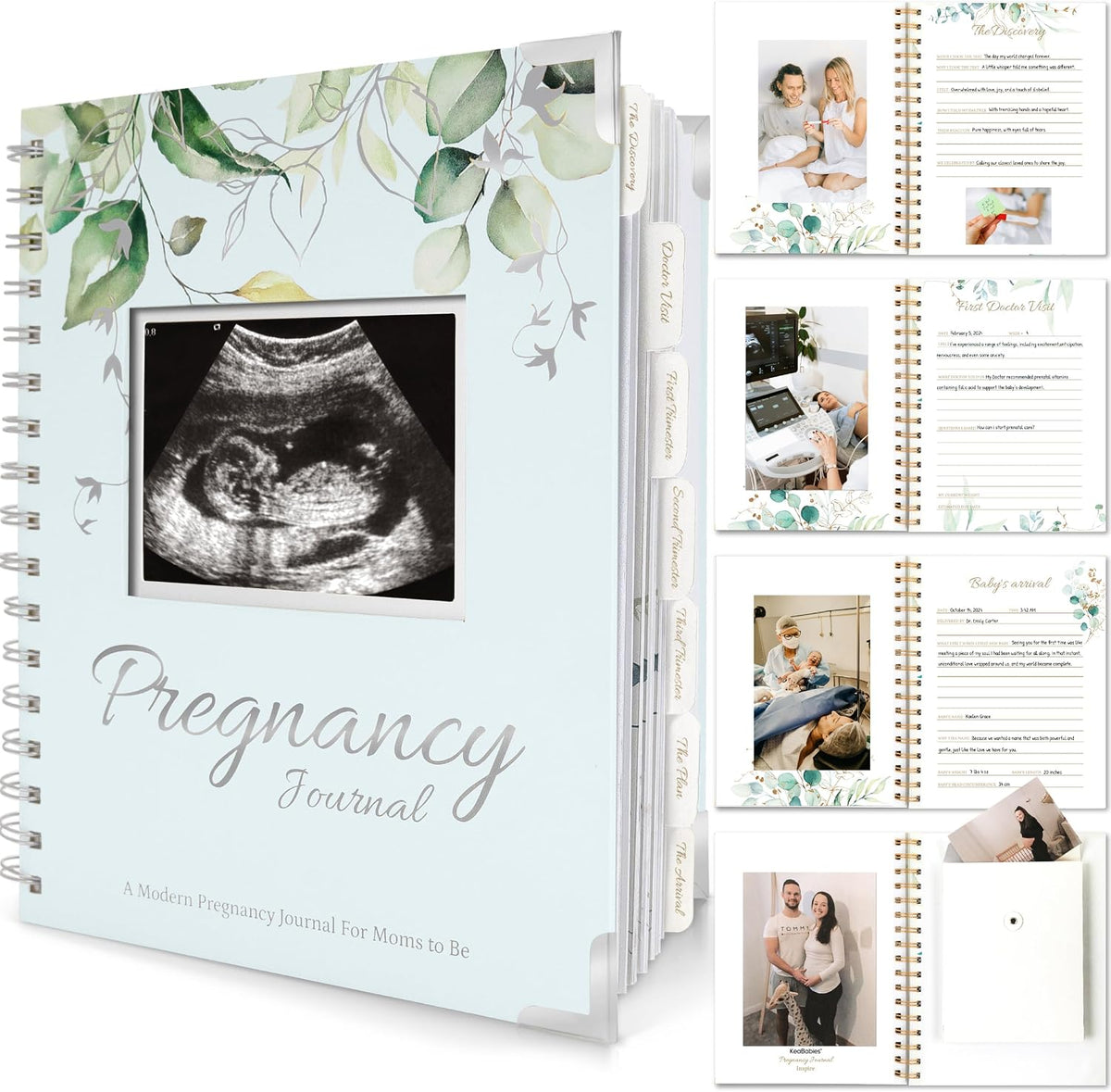 Pregnancy Journal for First Time Moms Gifts - 90 Pages Hardcover (Alpine)