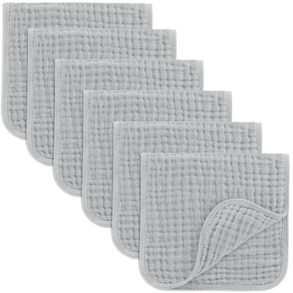 Comfy Cubs Muslin Burp Cloths 20x10" 10 Pack, Baby Burp Cloths - Multi