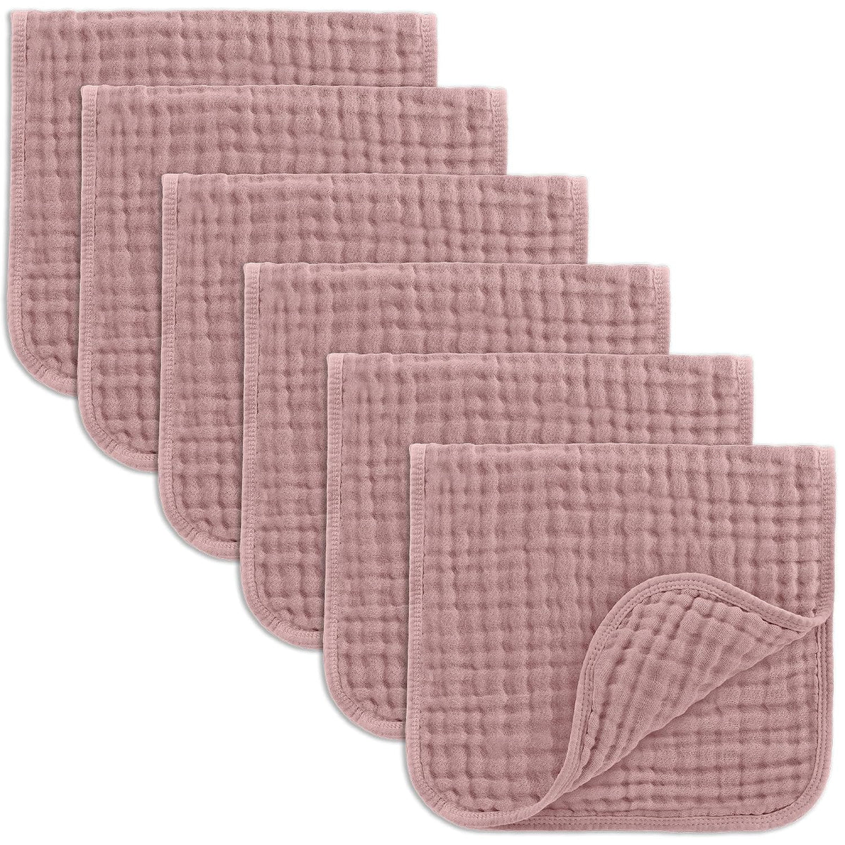 Comfy Cubs Muslin Burp Cloths 20x10" 10 Pack, Baby Burp Cloths - Multi