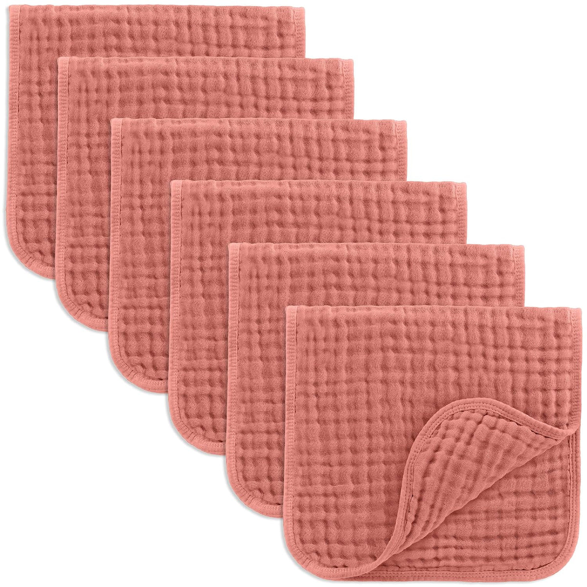 Comfy Cubs Muslin Burp Cloths 20x10" 10 Pack, Baby Burp Cloths - Multi