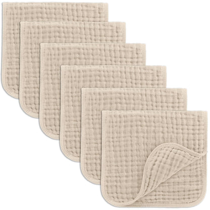 Comfy Cubs Muslin Burp Cloths 20x10" 10 Pack, Baby Burp Cloths - Multi