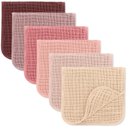 Comfy Cubs Muslin Burp Cloths 20x10" 10 Pack, Baby Burp Cloths - Multi