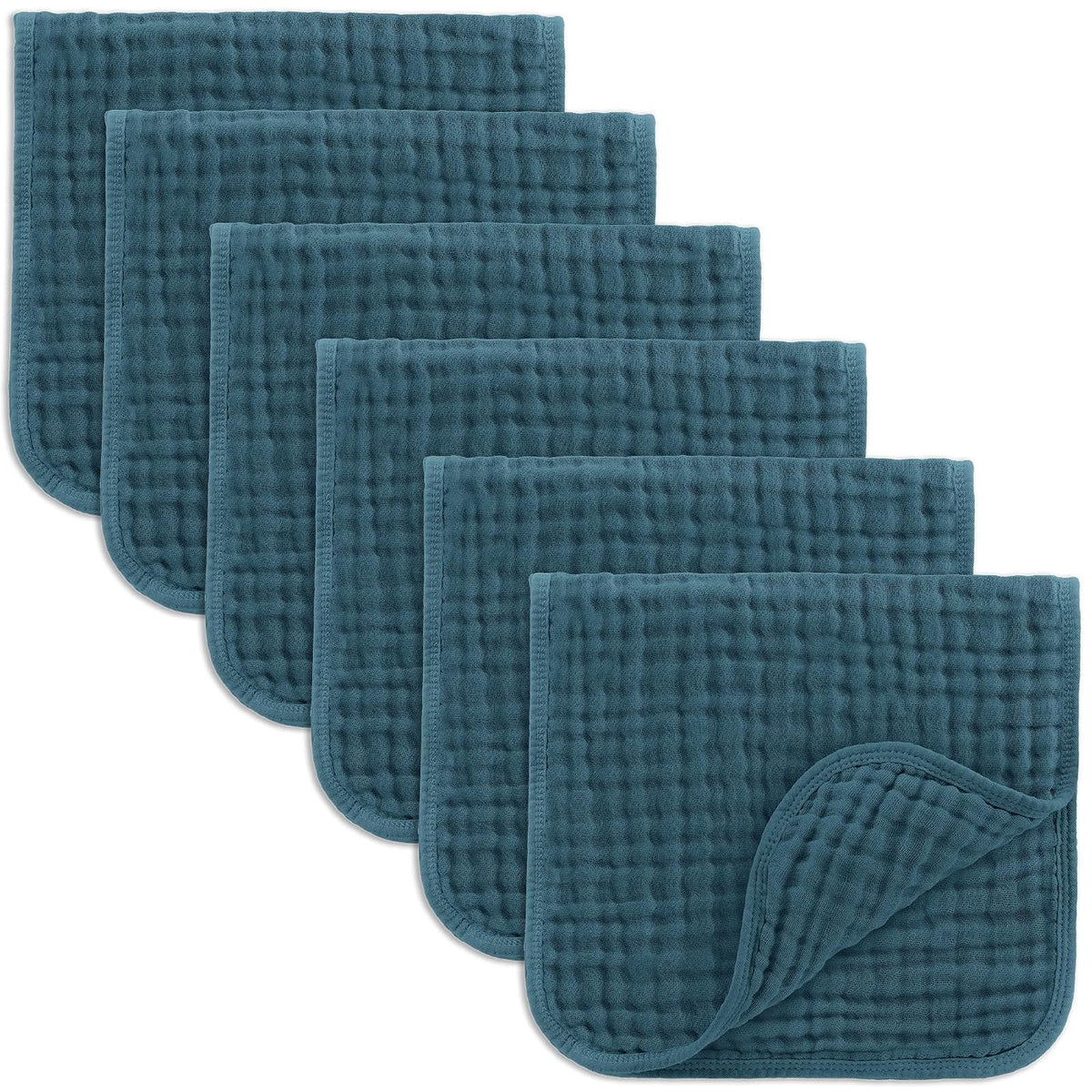 Comfy Cubs Muslin Burp Cloths 20x10" 10 Pack, Baby Burp Cloths - Multi