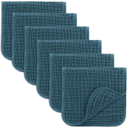 Comfy Cubs Muslin Burp Cloths 20x10" 10 Pack, Baby Burp Cloths - Multi
