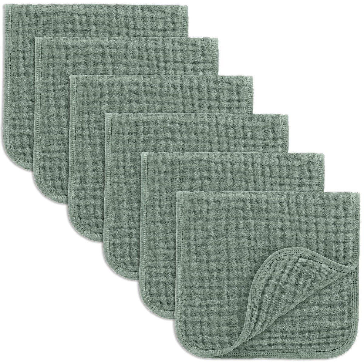 Comfy Cubs Muslin Burp Cloths 20x10" 10 Pack, Baby Burp Cloths - Multi