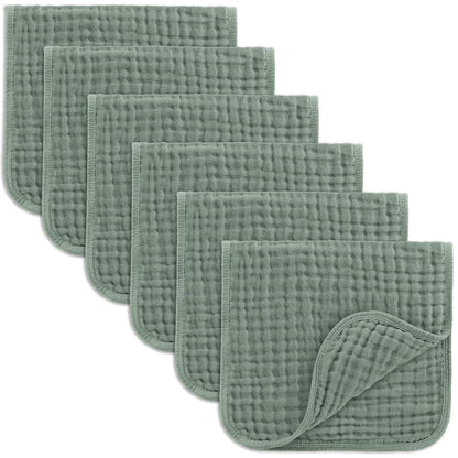 Comfy Cubs Muslin Burp Cloths 20x10" 10 Pack, Baby Burp Cloths - Multi