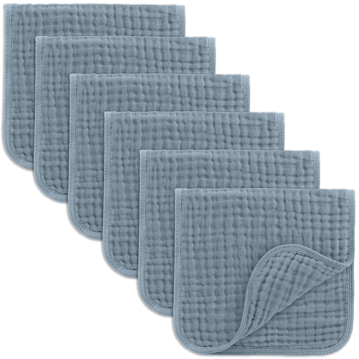 Comfy Cubs Muslin Burp Cloths 20x10" 10 Pack, Baby Burp Cloths - Multi