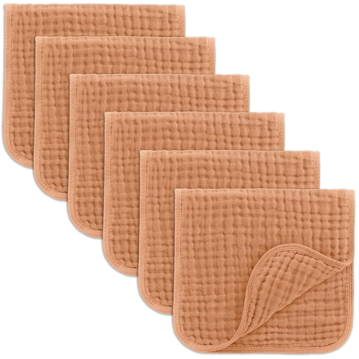Comfy Cubs Muslin Burp Cloths 20x10" 10 Pack, Baby Burp Cloths - Multi
