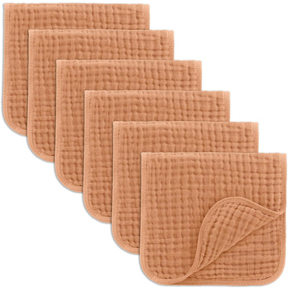 Comfy Cubs Muslin Burp Cloths 20x10" 10 Pack, Baby Burp Cloths - Multi