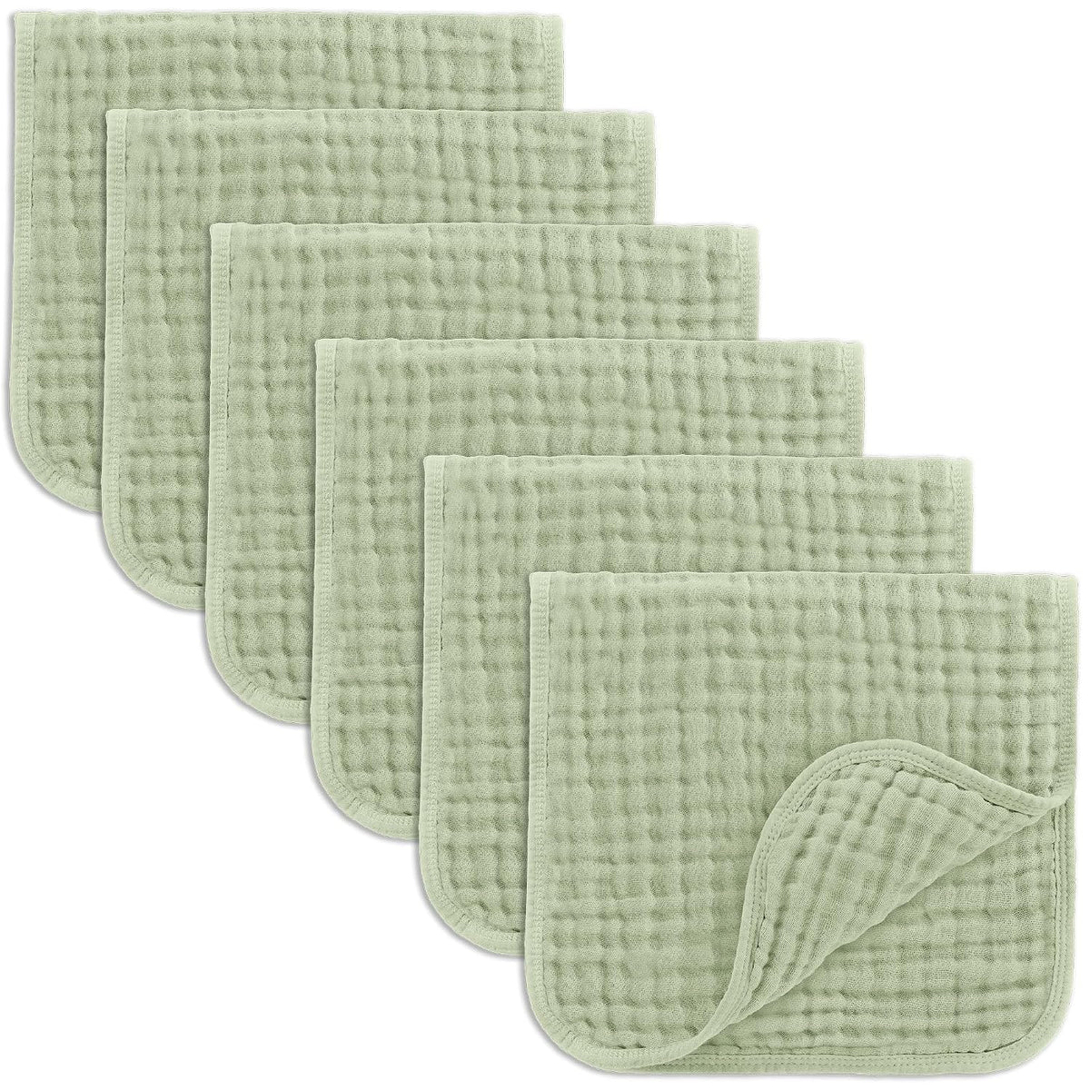 Comfy Cubs Muslin Burp Cloths 20x10" 10 Pack, Baby Burp Cloths - Multi