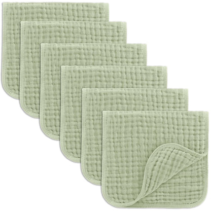 Comfy Cubs Muslin Burp Cloths 20x10" 10 Pack, Baby Burp Cloths - Multi