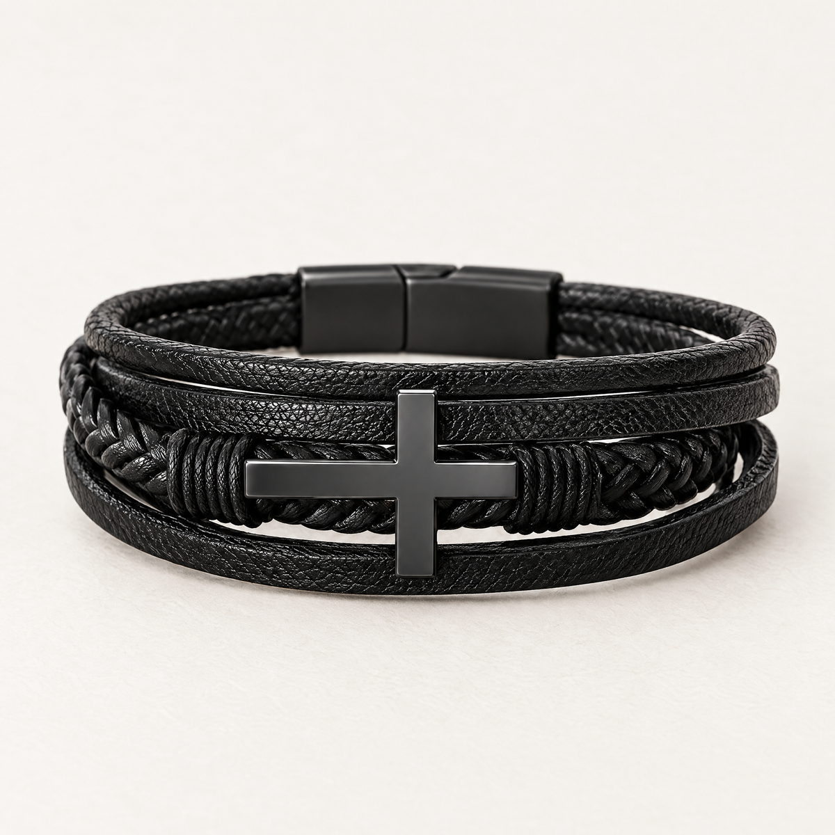 To My Son – Never Alone Cross Bracelet