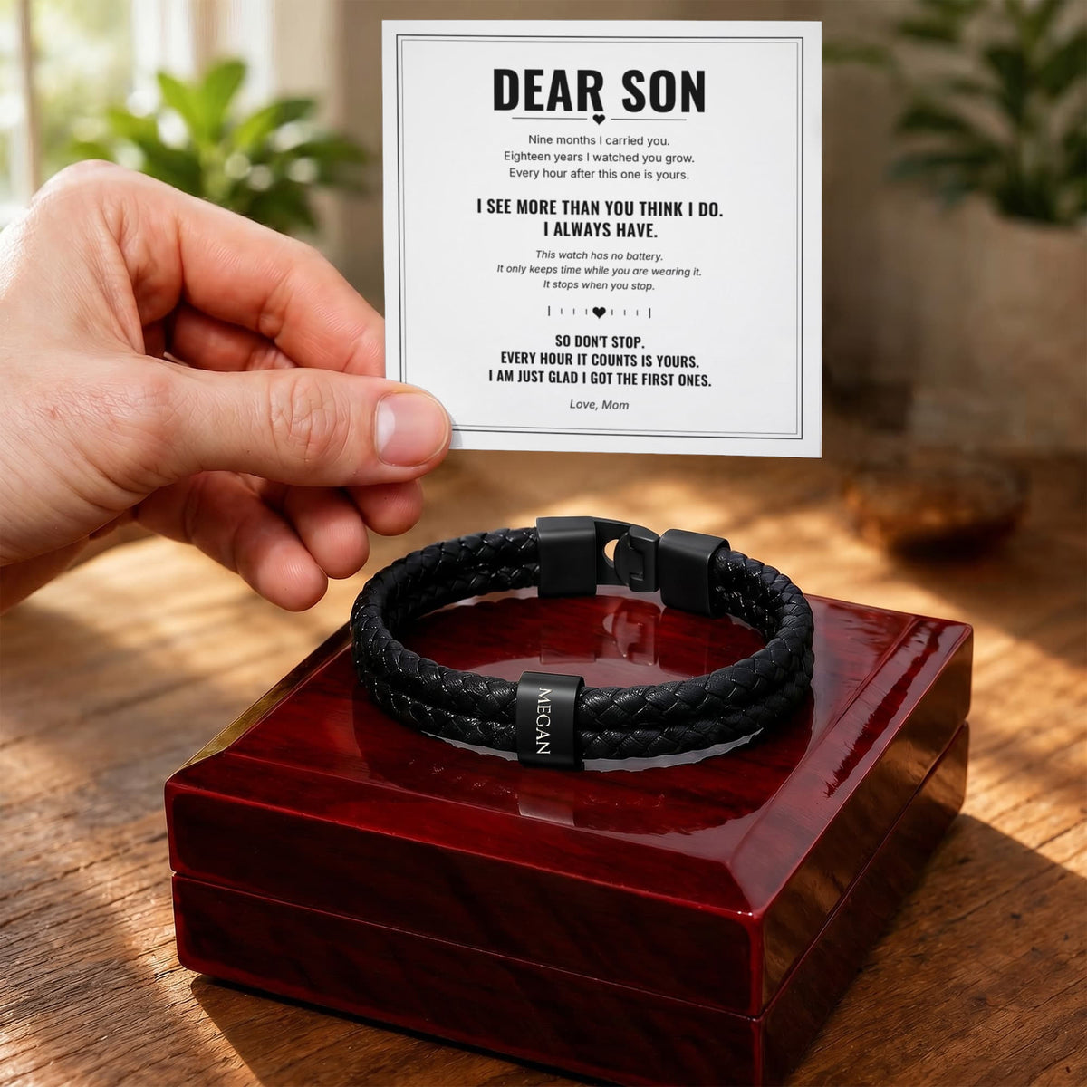To My Son Forever Bracelet