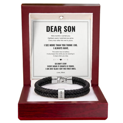 To My Son Forever Bracelet
