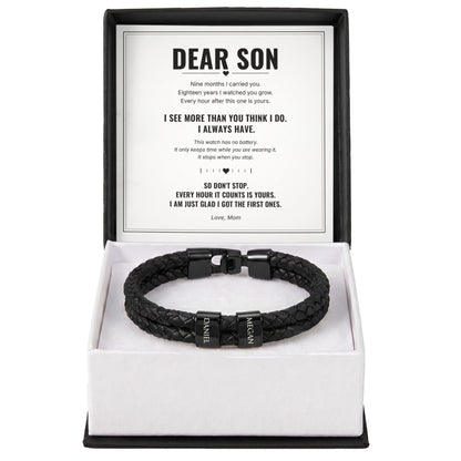 To My Son Forever Bracelet