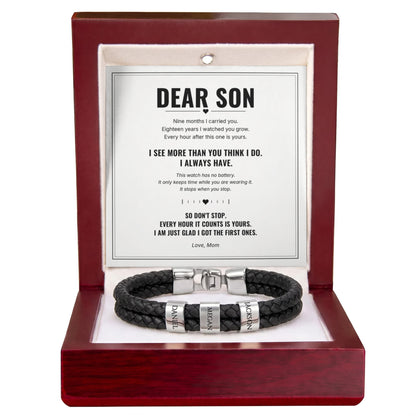 To My Son Forever Bracelet
