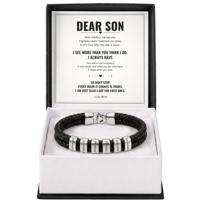 To My Son Forever Bracelet
