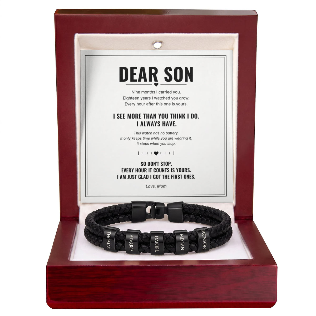 To My Son Forever Bracelet