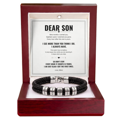 To My Son Forever Bracelet