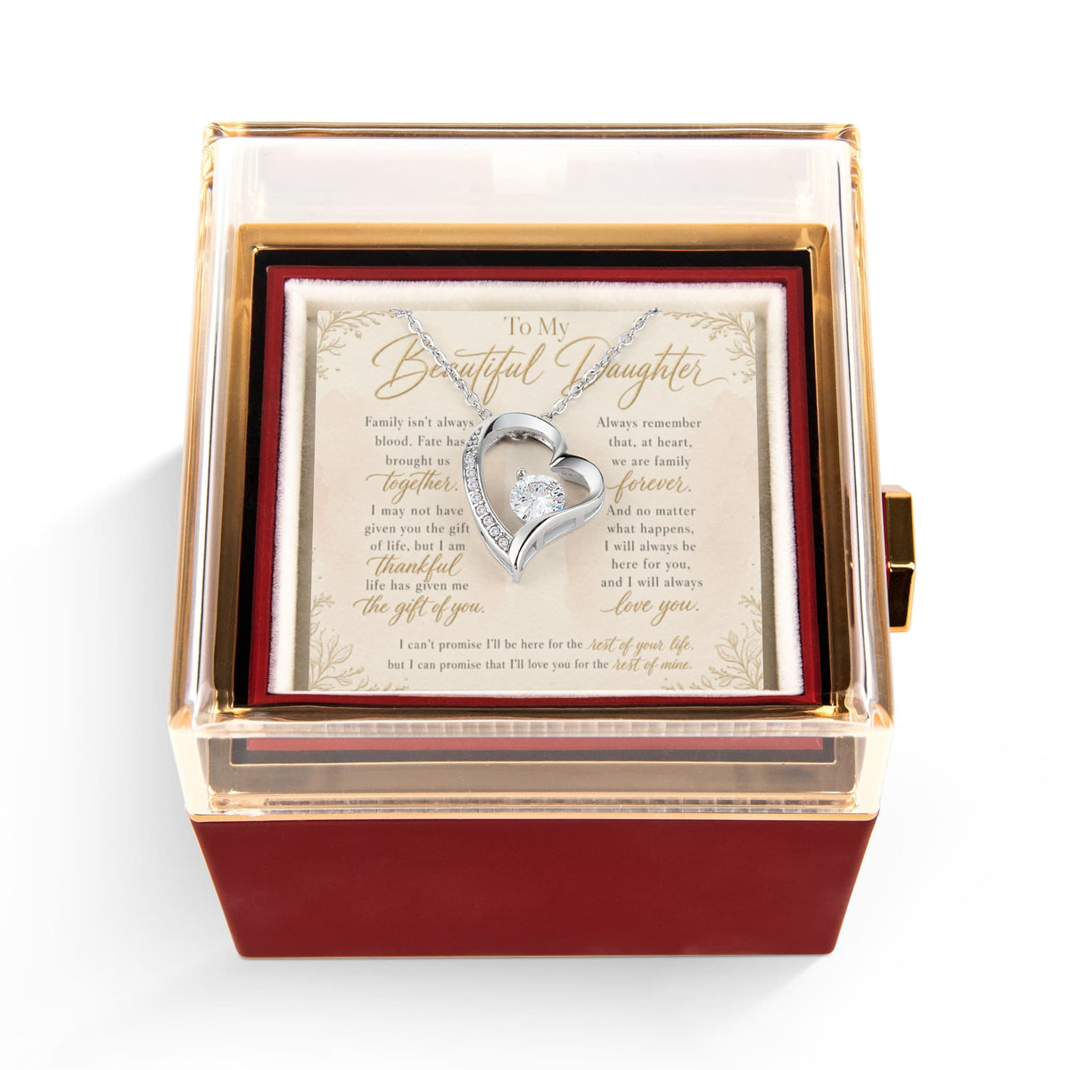 To My Beautiful Daughter - "A Family Forever" Necklace