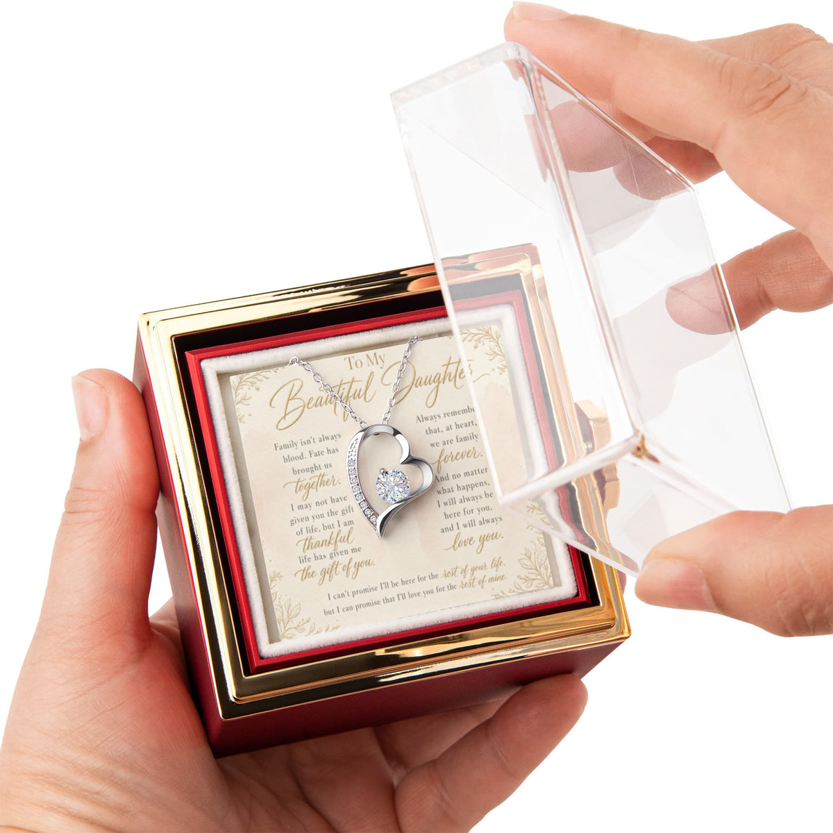 To My Beautiful Daughter - "A Family Forever" Necklace