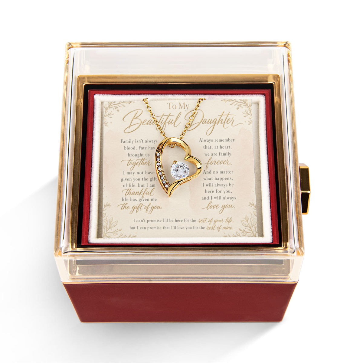 To My Beautiful Daughter - "A Family Forever" Necklace